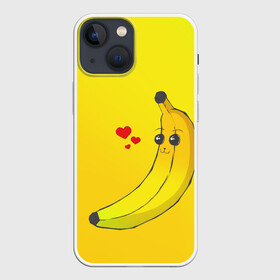 Чехол для iPhone 13 mini с принтом Just Banana (Yellow) в Тюмени,  |  | banana | банан | желтый | оранжевый | фрукты