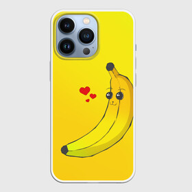 Чехол для iPhone 13 Pro с принтом Just Banana (Yellow) в Тюмени,  |  | banana | банан | желтый | оранжевый | фрукты