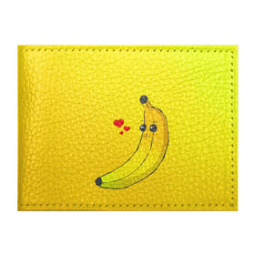 Обложка для студенческого билета с принтом Just Banana (Yellow) в Тюмени, натуральная кожа | Размер: 11*8 см; Печать на всей внешней стороне | Тематика изображения на принте: banana | банан | желтый | оранжевый | фрукты