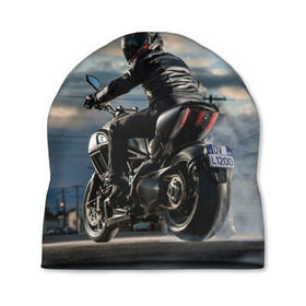 Шапка 3D с принтом Ducati в Тюмени, 100% полиэстер | универсальный размер, печать по всей поверхности изделия | bike | ducati | harley | honda | moto | suzuki | yamaha | байк | мотоцикл | спорт