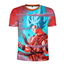 Мужская футболка 3D спортивная с принтом Dragon Ball в Тюмени, 100% полиэстер с улучшенными характеристиками | приталенный силуэт, круглая горловина, широкие плечи, сужается к линии бедра | anime | dragon ball | драконий жемчуг | жемчуг дракона