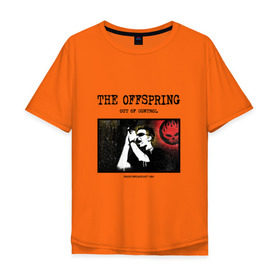Мужская футболка хлопок Oversize с принтом The Offspring - out of control в Тюмени, 100% хлопок | свободный крой, круглый ворот, “спинка” длиннее передней части | Тематика изображения на принте: 