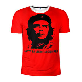Мужская футболка 3D спортивная с принтом Че Гевара Эрнесто в Тюмени, 100% полиэстер с улучшенными характеристиками | приталенный силуэт, круглая горловина, широкие плечи, сужается к линии бедра | Тематика изображения на принте: che | guevara