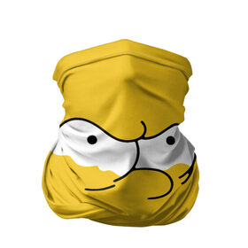 Бандана-труба 3D с принтом Simpsons Lemon Face в Тюмени, 100% полиэстер, ткань с особыми свойствами — Activecool | плотность 150‒180 г/м2; хорошо тянется, но сохраняет форму | лимонное | лицо | симпсоны