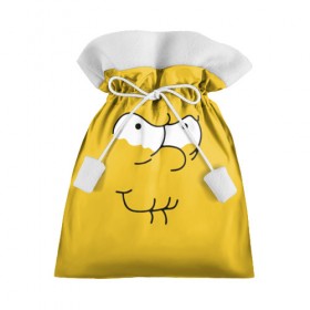Подарочный 3D мешок с принтом Simpsons Lemon Face в Тюмени, 100% полиэстер | Размер: 29*39 см | Тематика изображения на принте: лимонное | лицо | симпсоны