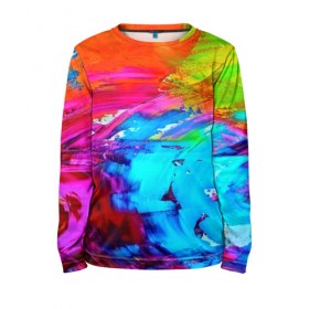 Детский лонгслив 3D с принтом Tie-dye в Тюмени, 100% полиэстер | длинные рукава, круглый вырез горловины, полуприлегающий силуэт
 | abstraction | color | spray | tie dye | абстракция | акварель | живопись | искусство | краски | текстуры | цветные краски | яркие цвета