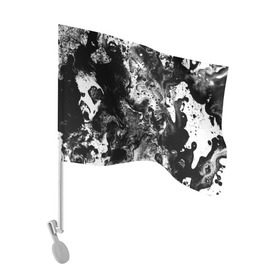Флаг для автомобиля с принтом Чёрная краска в Тюмени, 100% полиэстер | Размер: 30*21 см | abstraction | color | spray | tie dye | абстракция | акварель | живопись | искусство | краски | текстуры | цветные краски | яркие цвета