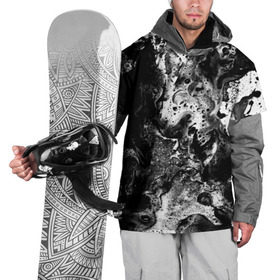 Накидка на куртку 3D с принтом Чёрная краска в Тюмени, 100% полиэстер |  | abstraction | color | spray | tie dye | абстракция | акварель | живопись | искусство | краски | текстуры | цветные краски | яркие цвета