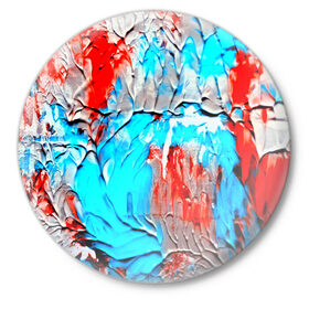 Значок с принтом Буйство красок в Тюмени,  металл | круглая форма, металлическая застежка в виде булавки | abstraction | color | spray | tie dye | абстракция | акварель | живопись | искусство | краски | текстуры | цветные краски | яркие цвета