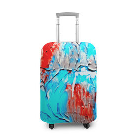Чехол для чемодана 3D с принтом Буйство красок в Тюмени, 86% полиэфир, 14% спандекс | двустороннее нанесение принта, прорези для ручек и колес | abstraction | color | spray | tie dye | абстракция | акварель | живопись | искусство | краски | текстуры | цветные краски | яркие цвета