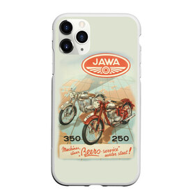Чехол для iPhone 11 Pro матовый с принтом JAWA в Тюмени, Силикон |  | bike | jawa | moto | sport | байк | мото | спорт | ява