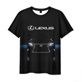 Мужская футболка 3D с принтом Lexus в Тюмени, 100% полиэфир | прямой крой, круглый вырез горловины, длина до линии бедер | Тематика изображения на принте: auto | lexus | sport | toyota | автомобиль | внедорожник | машина | спорт