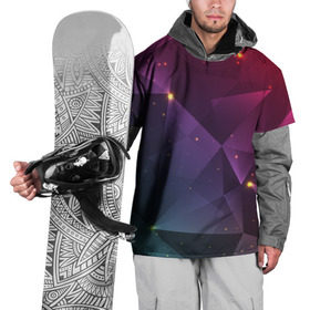 Накидка на куртку 3D с принтом Colorful triangles в Тюмени, 100% полиэстер |  | Тематика изображения на принте: polygonal | абстракция | текстура