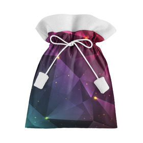 Подарочный 3D мешок с принтом Colorful triangles в Тюмени, 100% полиэстер | Размер: 29*39 см | Тематика изображения на принте: polygonal | абстракция | текстура