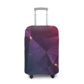 Чехол для чемодана 3D с принтом Colorful triangles в Тюмени, 86% полиэфир, 14% спандекс | двустороннее нанесение принта, прорези для ручек и колес | Тематика изображения на принте: polygonal | абстракция | текстура