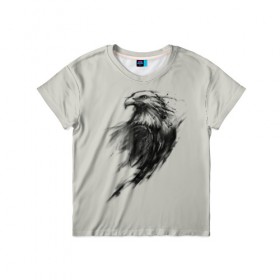 Детская футболка 3D с принтом Орел в Тюмени, 100% гипоаллергенный полиэфир | прямой крой, круглый вырез горловины, длина до линии бедер, чуть спущенное плечо, ткань немного тянется | eagle | орел | природа | птица | сокол | хищник