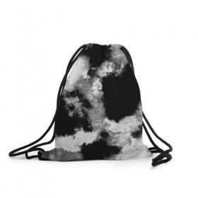 Рюкзак-мешок 3D с принтом Black and White color в Тюмени, 100% полиэстер | плотность ткани — 200 г/м2, размер — 35 х 45 см; лямки — толстые шнурки, застежка на шнуровке, без карманов и подкладки | 