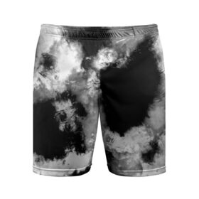 Мужские шорты 3D спортивные с принтом Black and White color в Тюмени,  |  | 