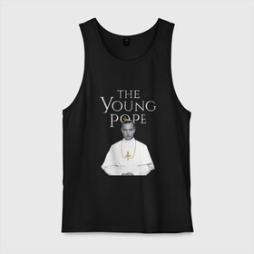 Мужская майка хлопок с принтом Молодой Папа | The Young Pope в Тюмени, 100% хлопок |  | Тематика изображения на принте: the young pope | джуд лоу | молодой папа