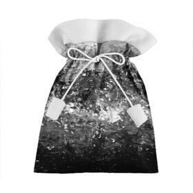 Подарочный 3D мешок с принтом Чёрно белый цвет в Тюмени, 100% полиэстер | Размер: 29*39 см | abstraction | color | spray | tie dye | абстракция | акварель | живопись | искусство | краски | текстуры