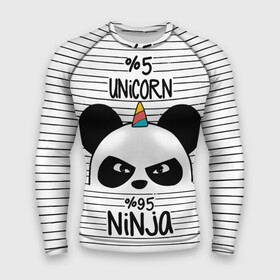 Мужской рашгард 3D с принтом 5 Единорог 95 Ниндзя в Тюмени,  |  | animals | ninja | panda | rainbow | stripes | единорог | животные | зверь | линии | ниндзя | панда | полосы | радуга | самурай