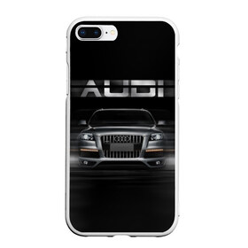 Чехол для iPhone 7Plus/8 Plus матовый с принтом Audi Q7 скорость в Тюмени, Силикон | Область печати: задняя сторона чехла, без боковых панелей | audi | авто | автомобиль | ауди | кольца | красивая | кроссовер | крутая | марка | машина | надпись | немецкая иномарка | прикольная | тачка | черная | эмблема