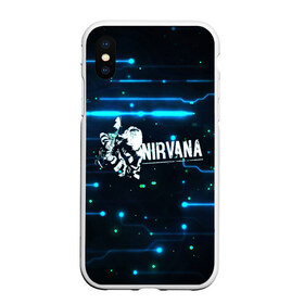 Чехол для iPhone XS Max матовый с принтом Схема Nirvana (Курт Кобейн) в Тюмени, Силикон | Область печати: задняя сторона чехла, без боковых панелей | kurt cobain | микросхема | нирвана | плата