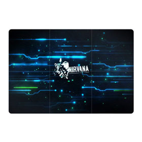 Магнитный плакат 3Х2 с принтом Схема Nirvana (Курт Кобейн) в Тюмени, Полимерный материал с магнитным слоем | 6 деталей размером 9*9 см | kurt cobain | микросхема | нирвана | плата