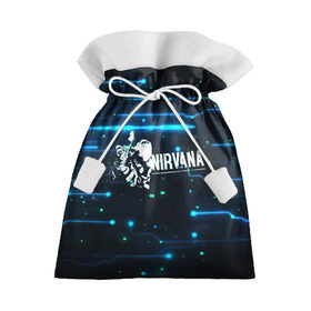 Подарочный 3D мешок с принтом Схема Nirvana (Курт Кобейн) в Тюмени, 100% полиэстер | Размер: 29*39 см | Тематика изображения на принте: kurt cobain | микросхема | нирвана | плата