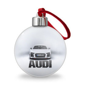 Ёлочный шар с принтом Audi серебро в Тюмени, Пластик | Диаметр: 77 мм | ауди | машина