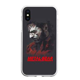 Чехол для iPhone XS Max матовый с принтом Metal Gear Solid в Тюмени, Силикон | Область печати: задняя сторона чехла, без боковых панелей | Тематика изображения на принте: game | gear | metal | snake | игра | шпион