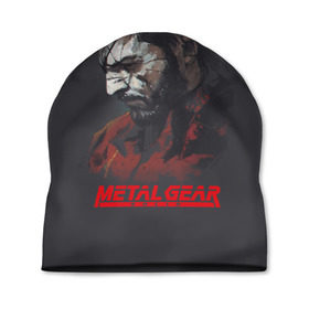 Шапка 3D с принтом Metal Gear Solid в Тюмени, 100% полиэстер | универсальный размер, печать по всей поверхности изделия | game | gear | metal | snake | игра | шпион