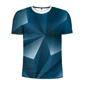 Мужская футболка 3D спортивная с принтом 3d triangles в Тюмени, 100% полиэстер с улучшенными характеристиками | приталенный силуэт, круглая горловина, широкие плечи, сужается к линии бедра | 