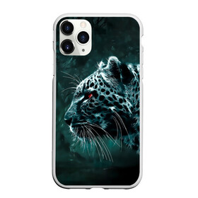 Чехол для iPhone 11 Pro Max матовый с принтом Леопард в Тюмени, Силикон |  | гепард | леопард | темный | хищник