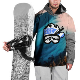 Накидка на куртку 3D с принтом SKI в Тюмени, 100% полиэстер |  | ski patrol | sport | возвышение | возвышенность | гора | горка | национальный парк | облака | склон | снег | спорт | холм