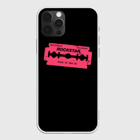 Чехол для iPhone 12 Pro Max с принтом Rockstar Razor в Тюмени, Силикон |  | Тематика изображения на принте: auto | dead | grand | red | redemption | theft | бритва | гта | лезвие | рокстар