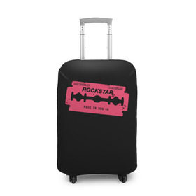 Чехол для чемодана 3D с принтом Rockstar Razor в Тюмени, 86% полиэфир, 14% спандекс | двустороннее нанесение принта, прорези для ручек и колес | auto | dead | grand | red | redemption | theft | бритва | гта | лезвие | рокстар