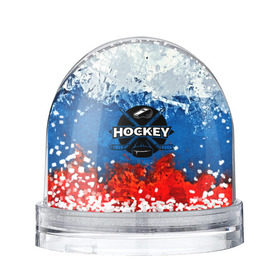 Водяной шар с принтом Хоккей триколор в Тюмени, Пластик | Изображение внутри шара печатается на глянцевой фотобумаге с двух сторон | bandy | hockey | клюшка | коньки | лед | россия | русский хоккей | спорт | хоккей | чемпионат