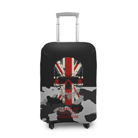 Чехол для чемодана 3D с принтом Made in United Kingdom в Тюмени, 86% полиэфир, 14% спандекс | двустороннее нанесение принта, прорези для ручек и колес | 