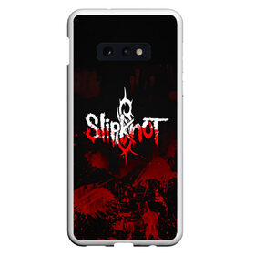 Чехол для Samsung S10E с принтом Slipknot пятна в Тюмени, Силикон | Область печати: задняя сторона чехла, без боковых панелей | slipknot | альтернативный метал | андерс | брызги | грув метал | колсефни | кори | кровь | метал | ню метал | рок | слипкнот | тейлор