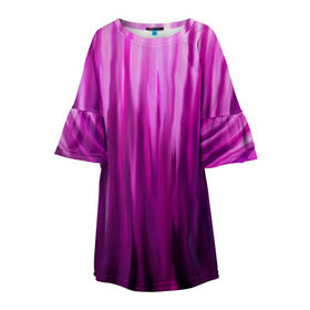Детское платье 3D с принтом фиолетово-черные краски в Тюмени, 100% полиэстер | прямой силуэт, чуть расширенный к низу. Круглая горловина, на рукавах — воланы | Тематика изображения на принте: color | violet | акварель | краски | полосы | фиолетовый | цвет | черный | ярко