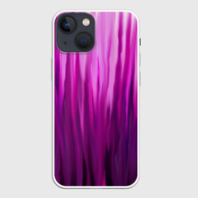 Чехол для iPhone 13 mini с принтом фиолетово черные краски в Тюмени,  |  | color | violet | акварель | краски | полосы | фиолетовый | цвет | черный | ярко