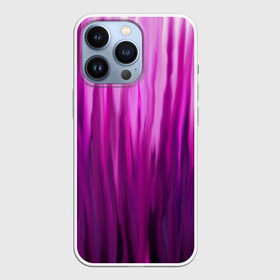 Чехол для iPhone 13 Pro с принтом фиолетово черные краски в Тюмени,  |  | color | violet | акварель | краски | полосы | фиолетовый | цвет | черный | ярко