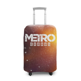 Чехол для чемодана 3D с принтом МЕТРО в Тюмени, 86% полиэфир, 14% спандекс | двустороннее нанесение принта, прорези для ручек и колес | metro | metro exodus | метро
