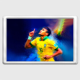 Магнит 45*70 с принтом Neymar в Тюмени, Пластик | Размер: 78*52 мм; Размер печати: 70*45 | neymar | неймар | сборная бразилии