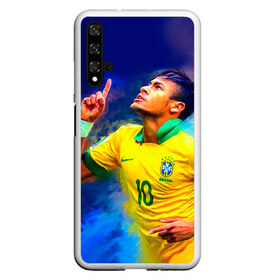 Чехол для Honor 20 с принтом Neymar в Тюмени, Силикон | Область печати: задняя сторона чехла, без боковых панелей | Тематика изображения на принте: neymar | неймар | сборная бразилии