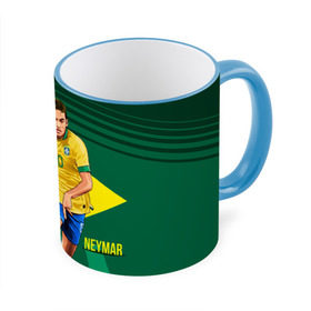 Кружка 3D с принтом Neymar в Тюмени, керамика | ёмкость 330 мл | Тематика изображения на принте: neymar | неймар | сборная бразилии