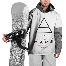 Накидка на куртку 3D с принтом 30 Seconds to Mars в Тюмени, 100% полиэстер |  | 