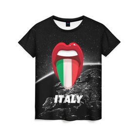 Женская футболка 3D с принтом Italy в Тюмени, 100% полиэфир ( синтетическое хлопкоподобное полотно) | прямой крой, круглый вырез горловины, длина до линии бедер | earth | italy | италия | страны