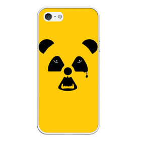 Чехол для iPhone 5/5S матовый с принтом Радиоактивная природа в Тюмени, Силикон | Область печати: задняя сторона чехла, без боковых панелей | panda | wwf | глаза | панда | радиация | экология